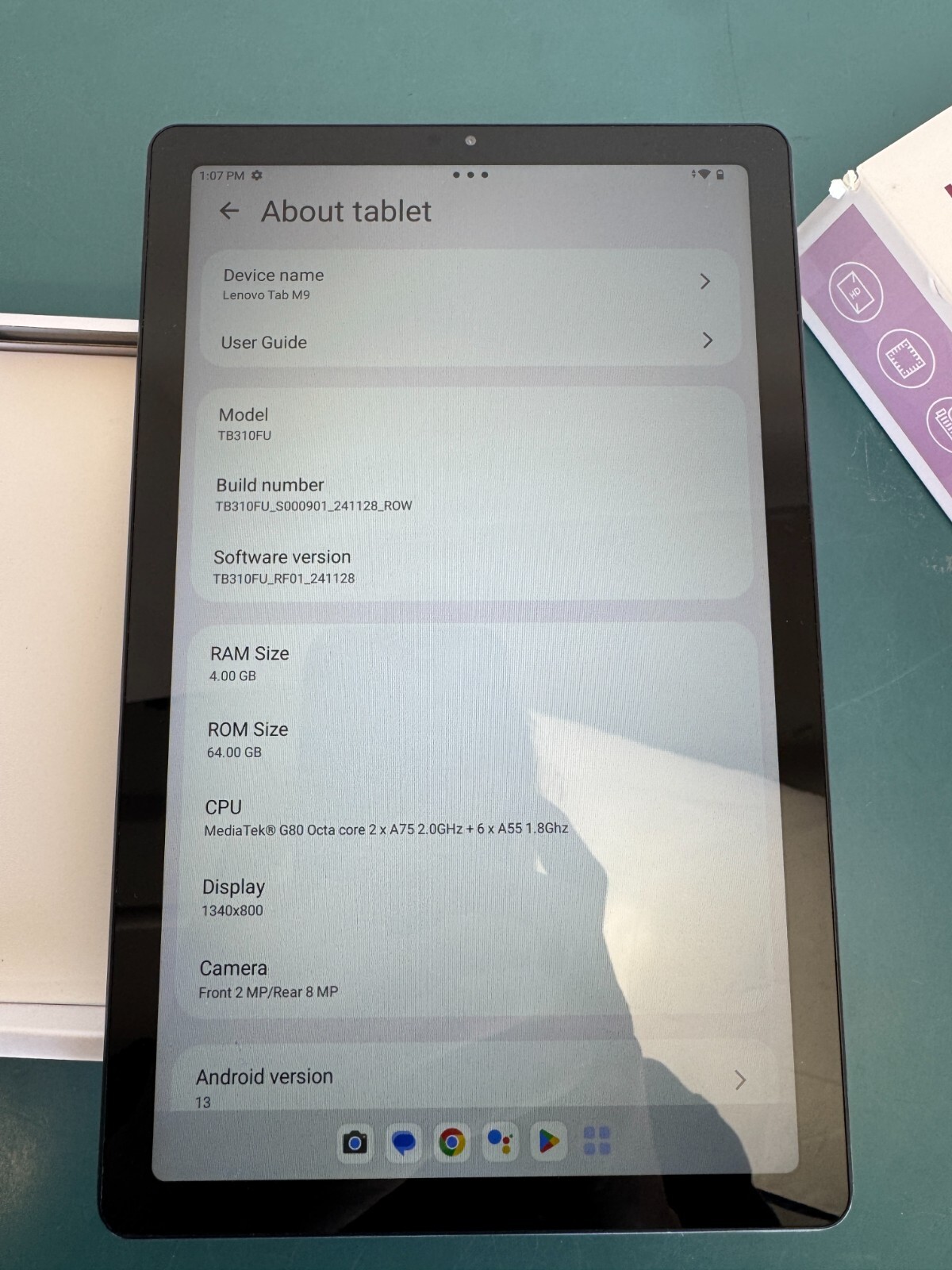 Lenovo Tab M9 64GB 9" HD, MediaTek 8-Core 4GB Wi-Fi 5 Android 13, Arctic Gray - Image 9