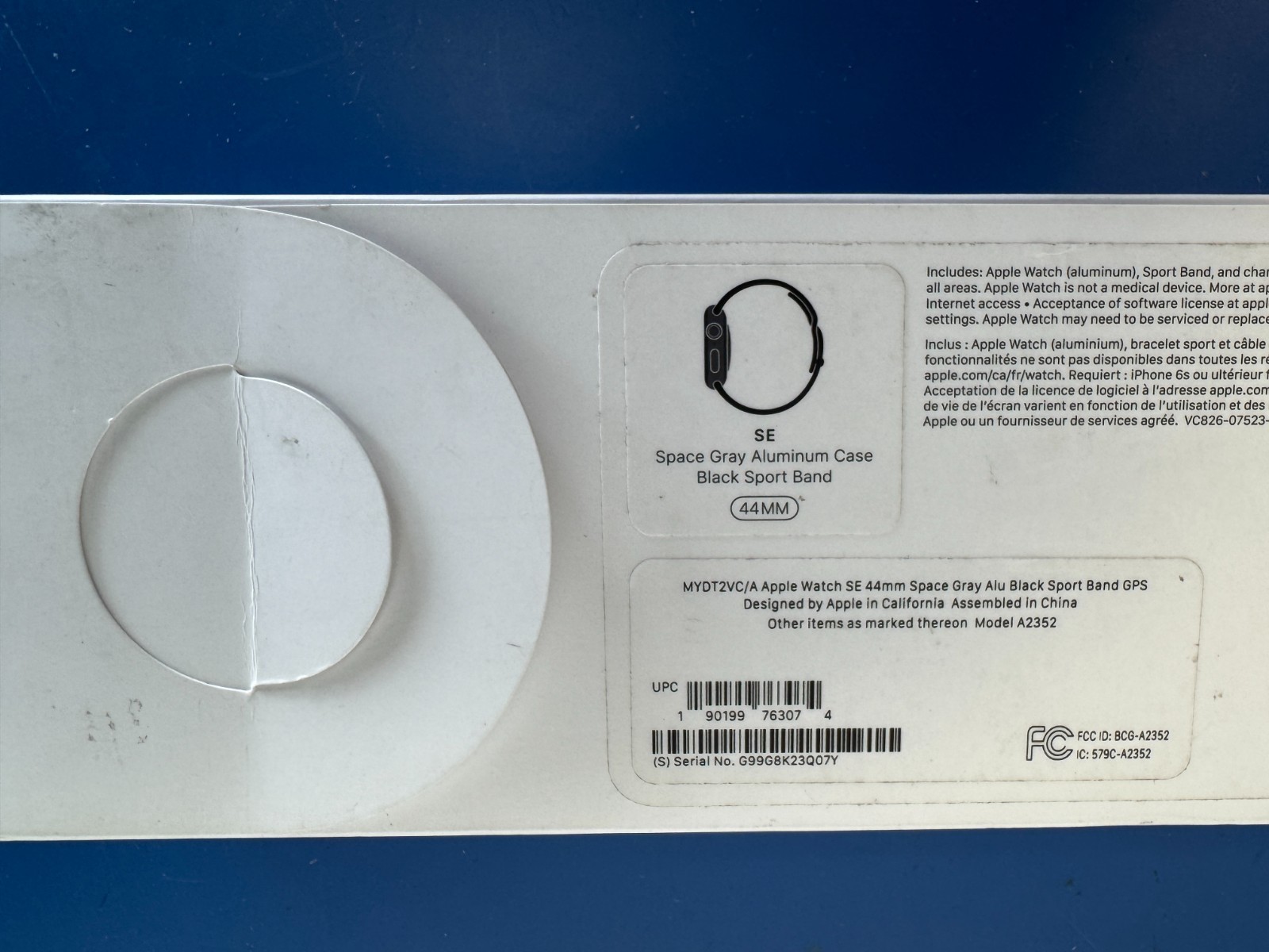 Apple Watch SE (Gen 2) 44mm Midnight Aluminum GPS & S/M + M/L Sport Band (A2723) - Image 11