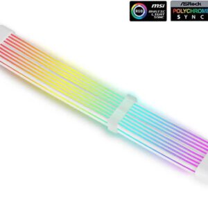 SAMA 2*8PIN Addressable RGB Power Extension Cable Double Side Lighting White