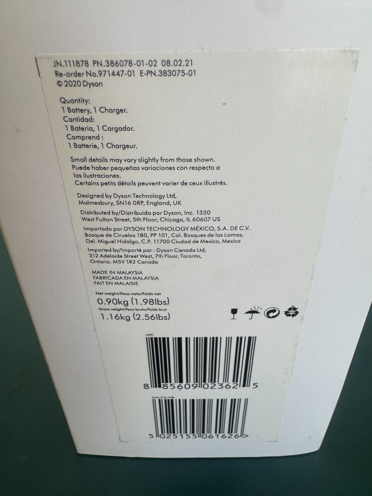 Dyson ORIGINAL NEW Battery V15 Detect Outsize V11 With charger - Image 3