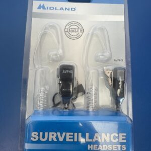 MIDLAND (AVPH3) Clear In-Ear Surveillance Headsets