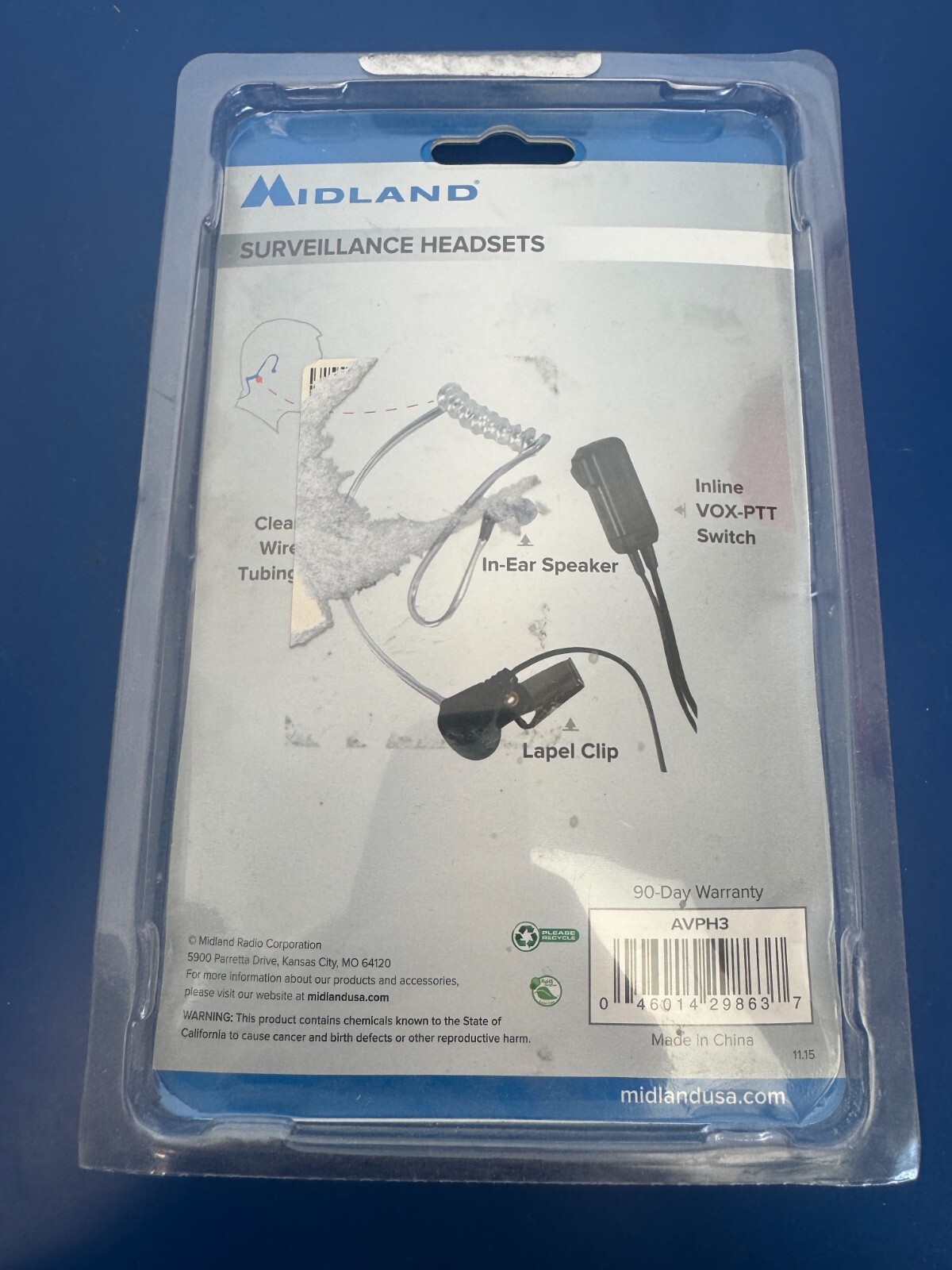 MIDLAND (AVPH3) Clear In-Ear Surveillance Headsets - Image 2