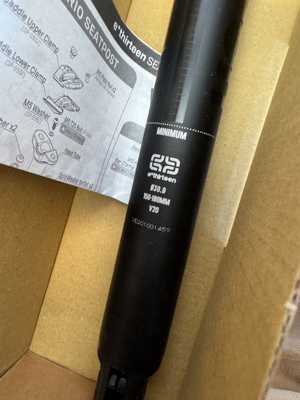E*thirteen Vario Infinite Dropper Post 150-180mm, 30.9mm - Image 9