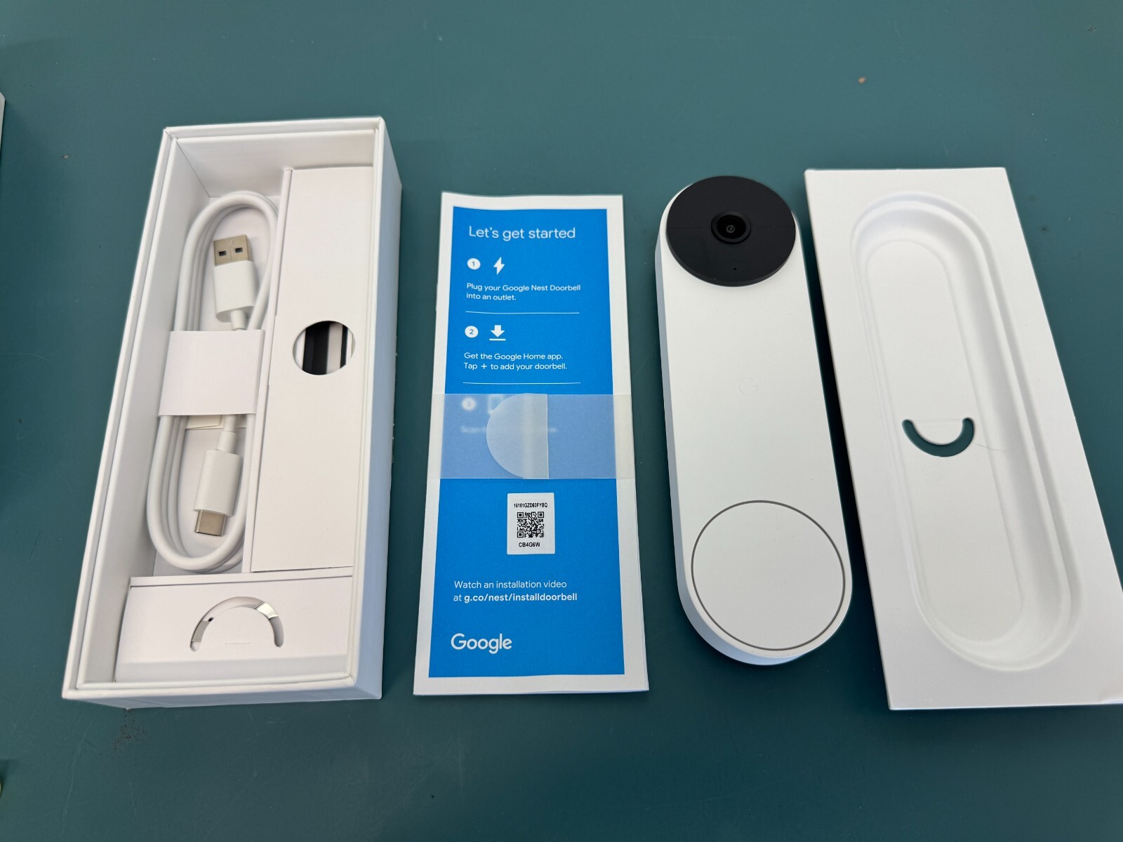 Google - Nest Wi-Fi Video Doorbell - Battery Operated - Snow GA01318-CA - Image 3