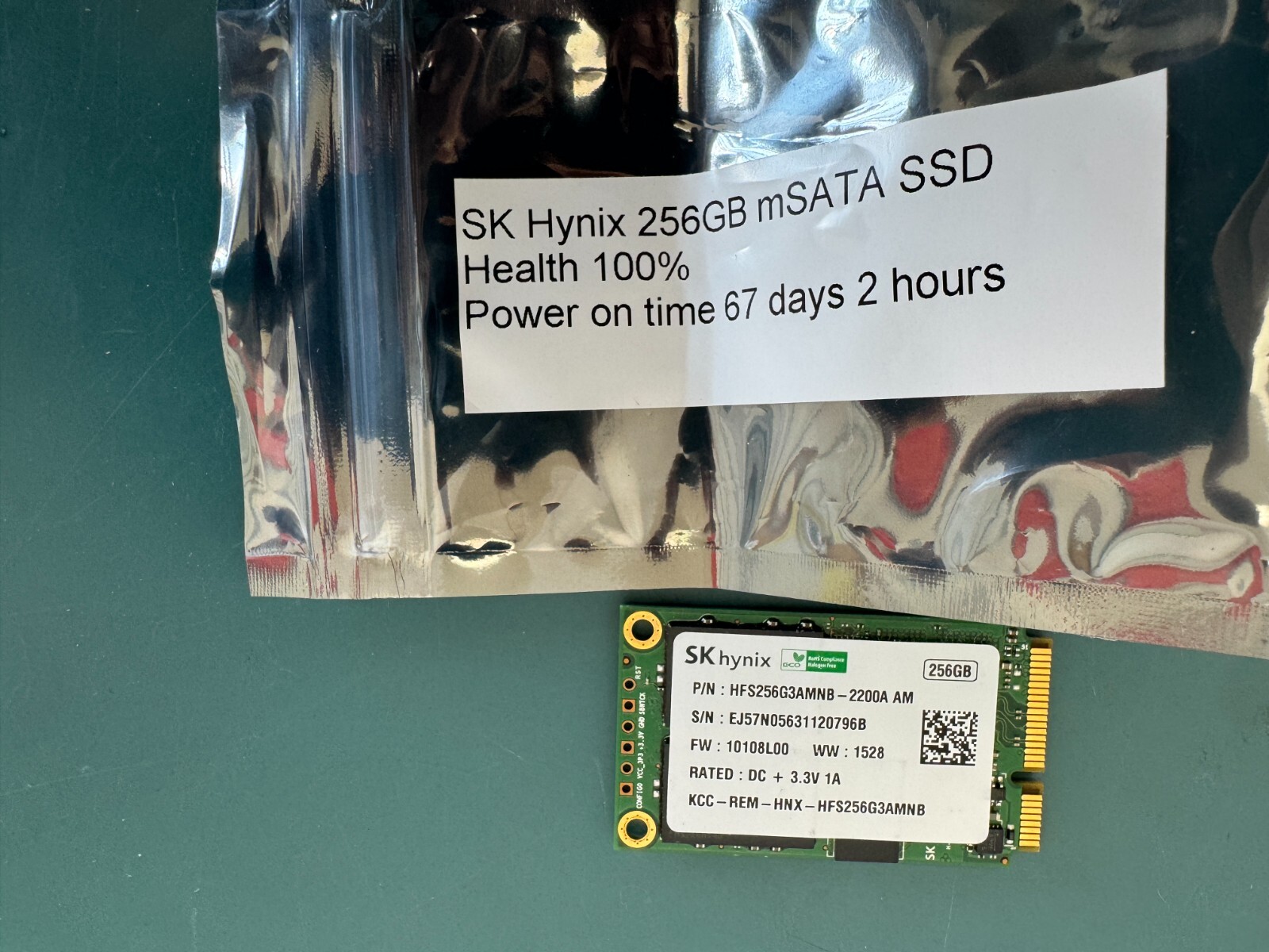 SK HYNIX SH920 256GB HFS256G3AMNB-2200A mSATA SSD - Image 3