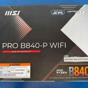 MSI PRO B840-P WIFI AM5 AMD B840 SATA 6Gb/s 2.5G Network Wi-Fi 7 DDR5 ATX Mother