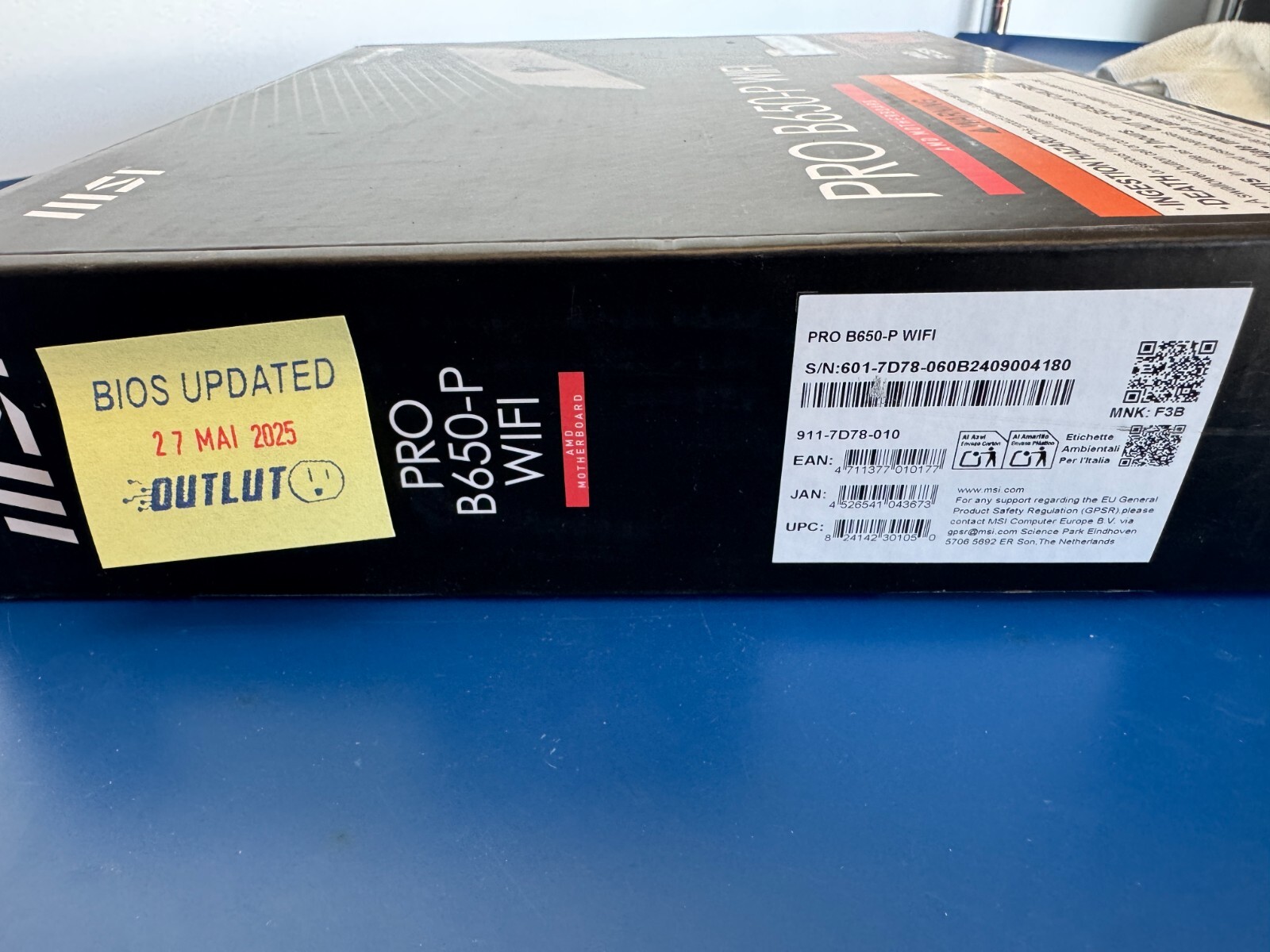 MSI PRO B650-P WIFI AM5 AMD B650 SATA 6Gb/s DDR5 Ryzen 7000 ATX Motherboard ob - Image 2