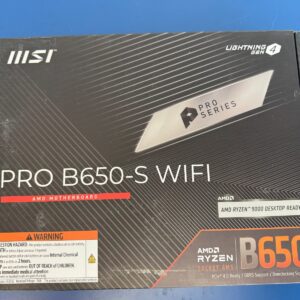 MSI PRO B650-S WIFI AM5 AMD B650 Ryzen 7000 8000 9000 DDR5 x16 slot  Wi-Fi 6E