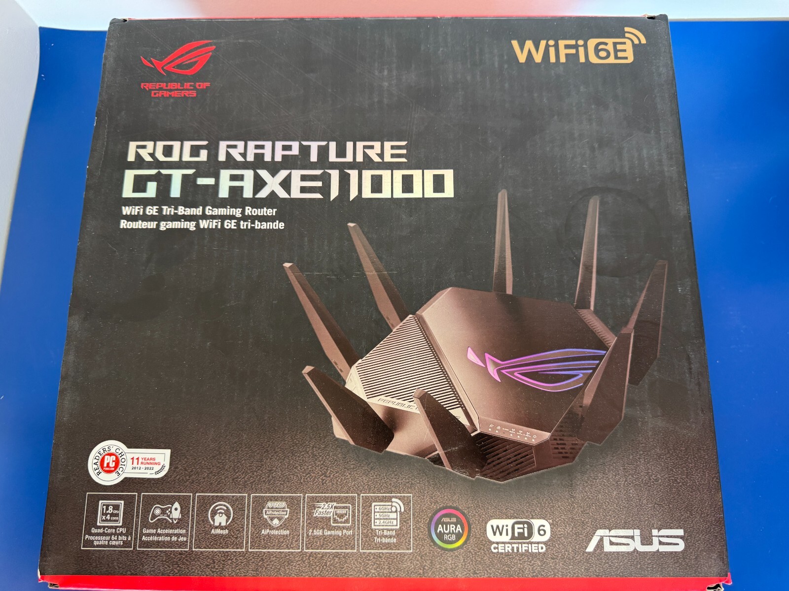*READ** Asus ROG Rapture GT-AXE11000 Wi-Fi 6 IEEE 802.11ax Wireless Router