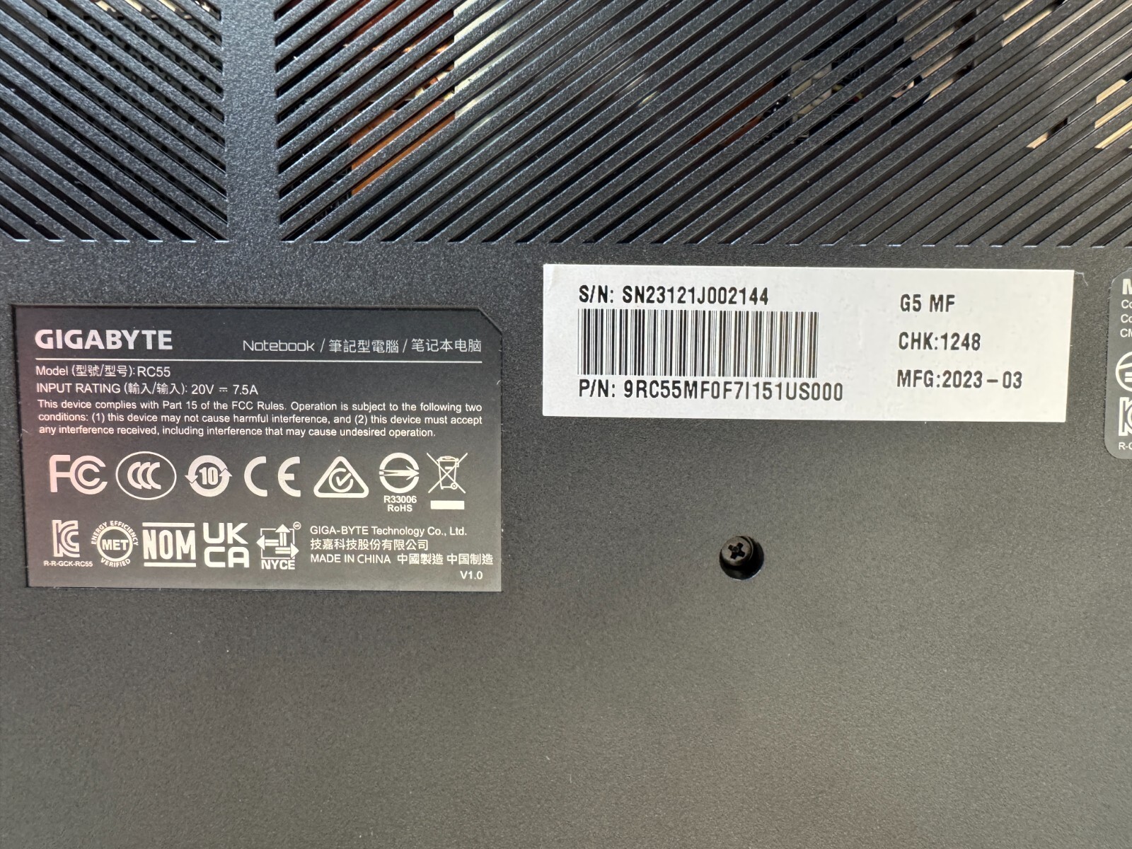 Gigabyte G5 MF 15.6" i5-12450H 512GB 16GB 144Hz RTX4050 Laptop - Image 6