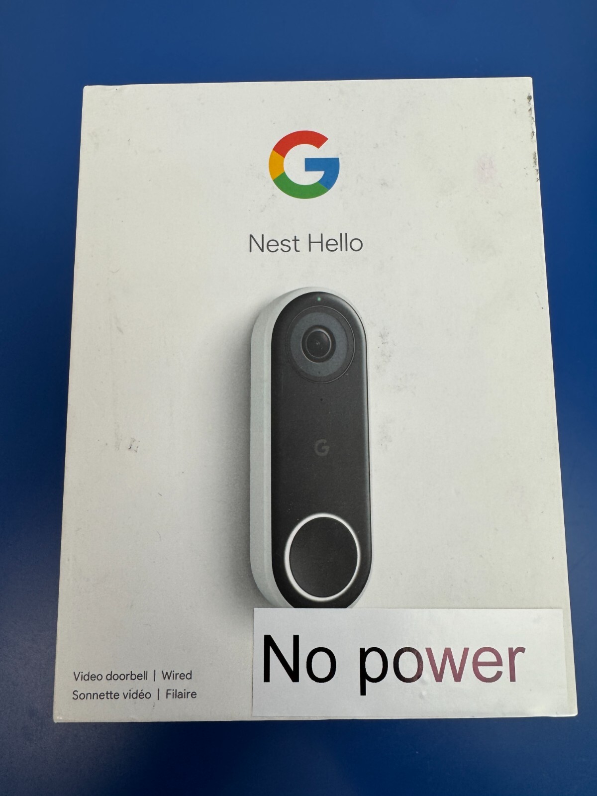 **READ** Google Nest Labs NC5100EF Hello Video Doorbell - Black