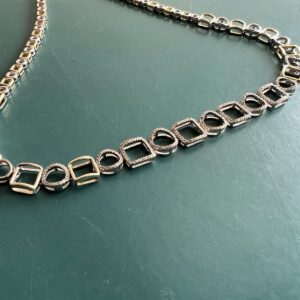 GEM STAR INC. Sterling Silver & Gold 1.02tcw Diamond Necklace