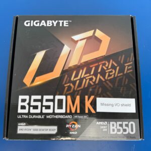 GIGABYTE B550M K AM4 AMD B550 Micro-ATX Motherboard with Dual M.2, SATA 6Gb/s, U