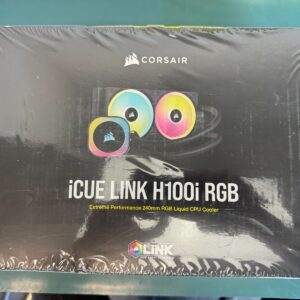 CORSAIR iCUE LINK H100i RGB Liquid CPU Cooler - QX120 RGB Fans - 240mm Radiator