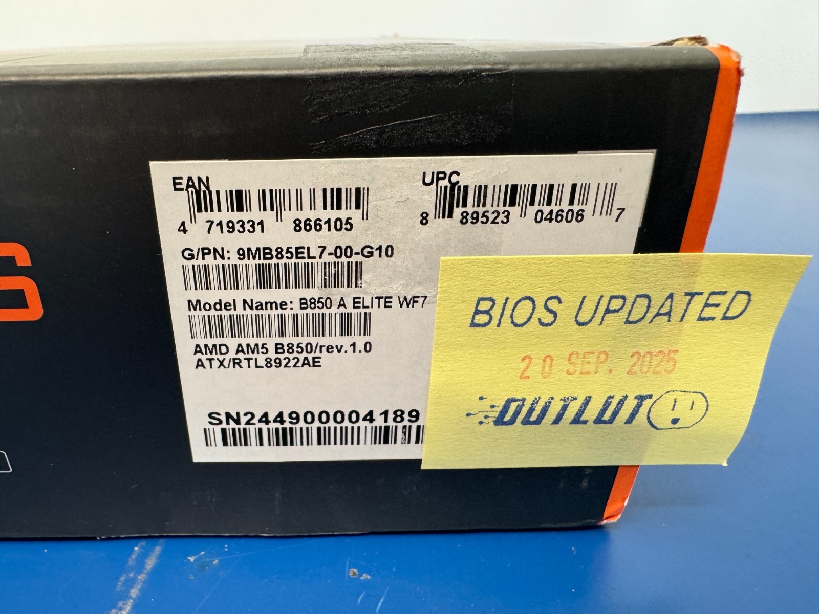 GIGABYTE B850 AORUS ELITE WIFI7 AMD AM5 LGA 1718 Motherboard, ATX, DDR5, 3x M.2, - Image 2