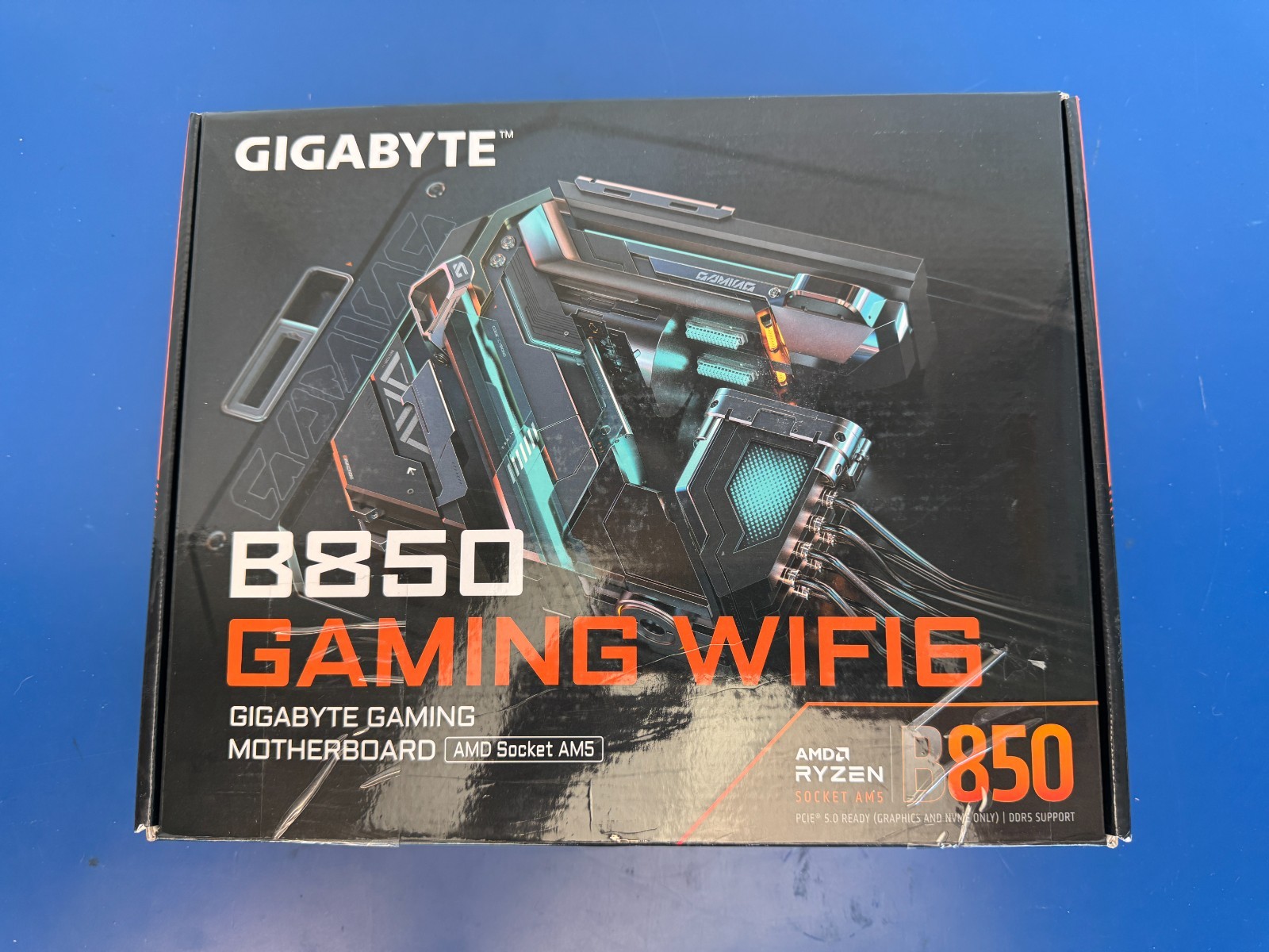 GIGABYTE B850 GAMING WIFI6 AMD AM5 LGA 1718 Motherboard, ATX, DDR5, 3x M.2, PCIe