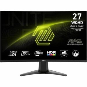 MSI MAG 27CQ6F 27  Class WQHD Curved Screen Gaming LED Monitor 16:9 2560 x 1440