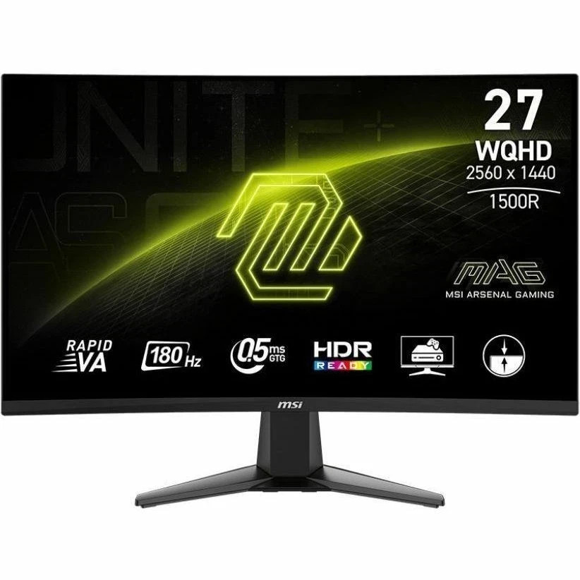MSI MAG 27CQ6F 27 Class WQHD Curved Screen Gaming LED Monitor 16:9 2560 x 1440