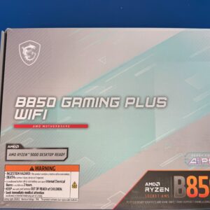 MSI B850 GAMING PLUS WIFI AM5 AMD B850 SATA 6Gb/s 5G Network DDR5 Wi-Fi 7 ATX Mb
