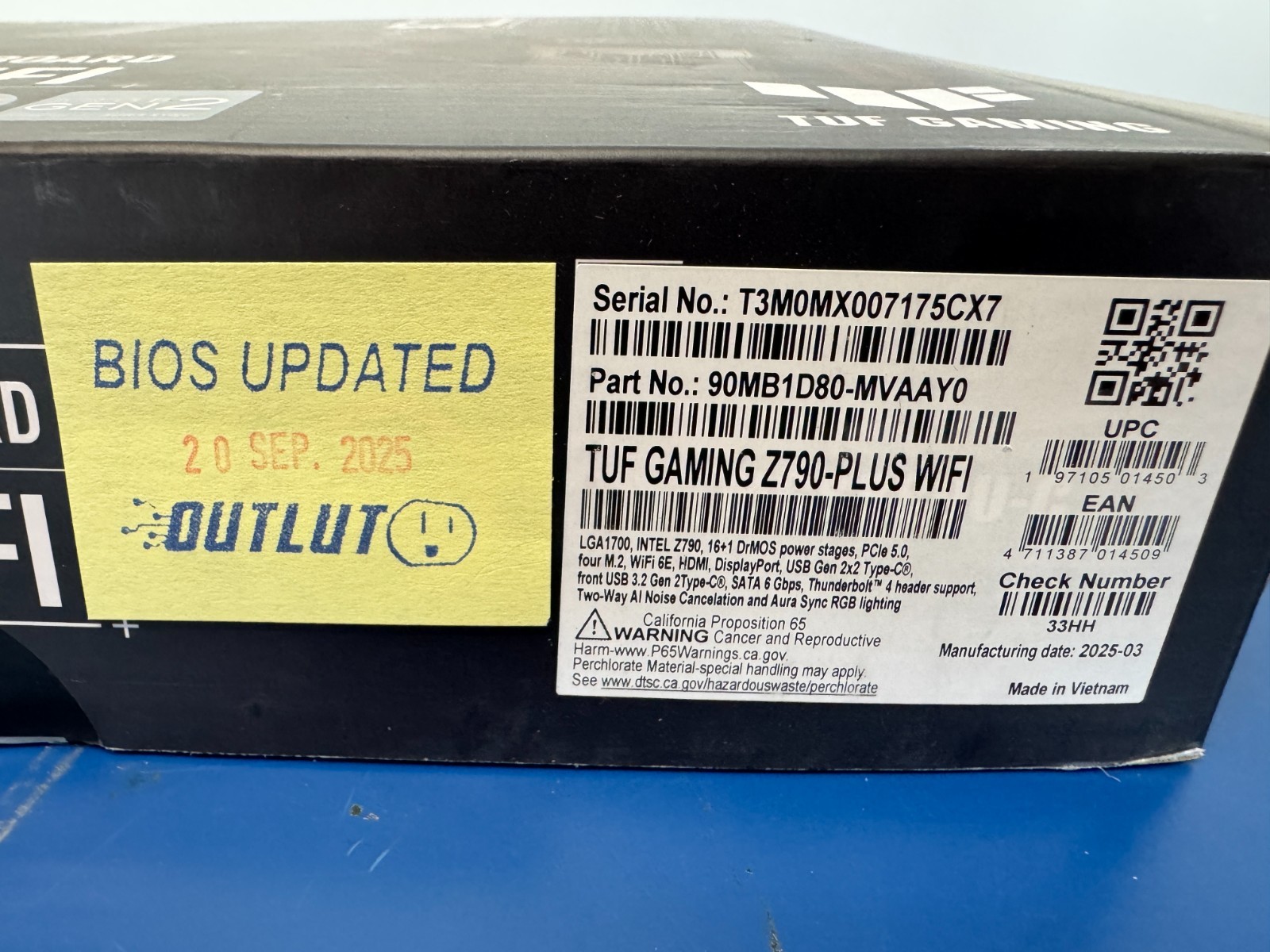 ASUS TUF Gaming Z790-Plus WiFi LGA 1700(Intel®12th, 13th & 14 Gen) ATX gaming MB - Image 2
