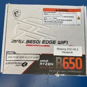 *READ* MSI MPG B650I EDGE WIFI AM5 AMD B650 SATA 6Gb/s DDR5 Mini ITX