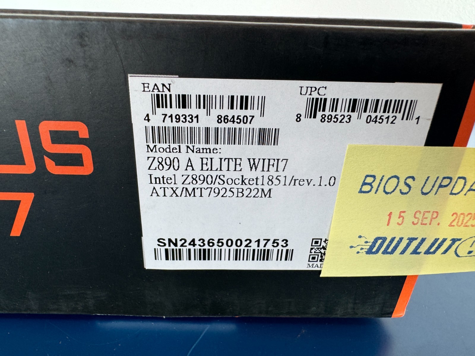 GIGABYTE Z890 AORUS ELITE WIFI7 Ultra Core (Series 2) LGA 1851, ATX, DDR5 4x M.2 - Image 2