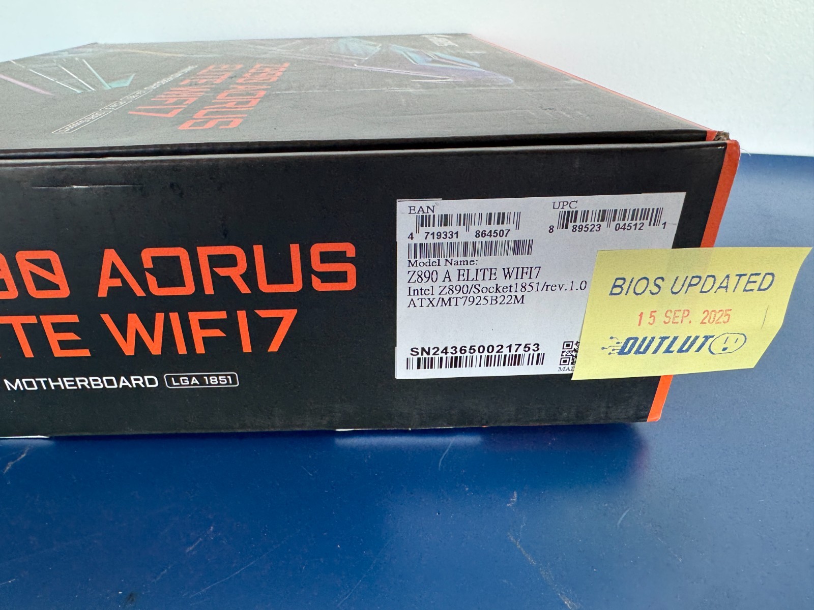 GIGABYTE Z890 AORUS ELITE WIFI7 Ultra Core (Series 2) LGA 1851, ATX, DDR5 4x M.2 - Image 3