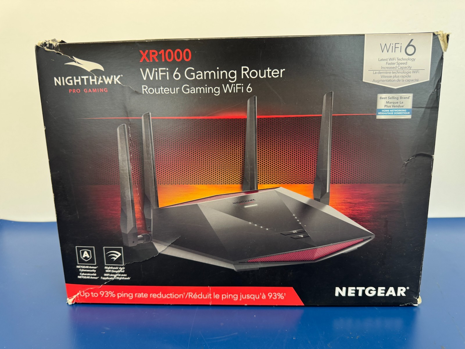 NETGEAR Nighthawk Pro Gaming 6-Stream WiFi 6 Router (XR1000) - AX5400 Wireless
