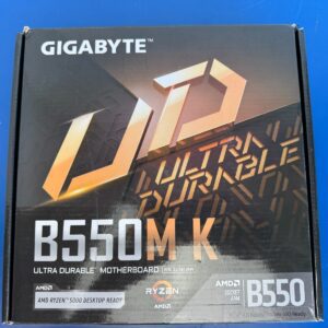 GIGABYTE B550M K AM4 AMD B550 Micro-ATX Motherboard with Dual M.2, SATA 6Gb/s, U