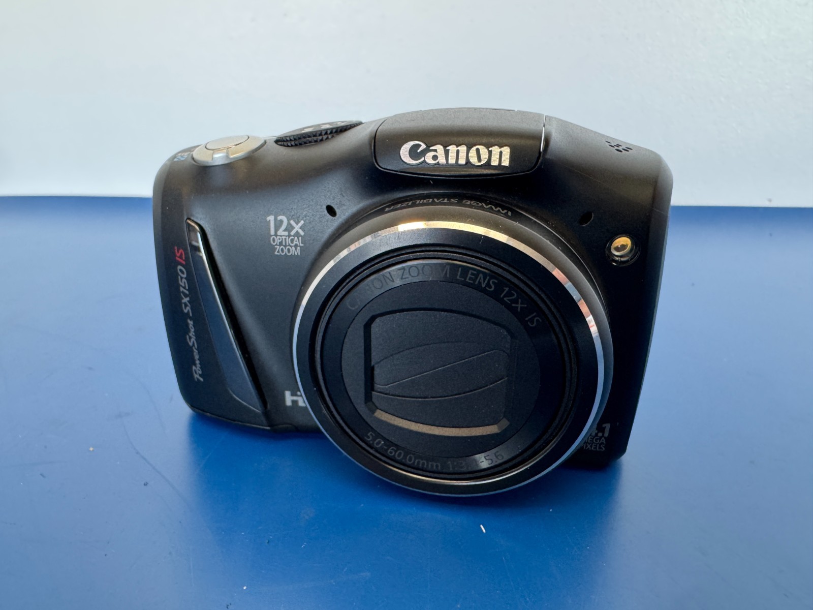 *READ* Canon PowerShot SX150 IS Digital Camera 14.1 MP Black 3" Display PC1677