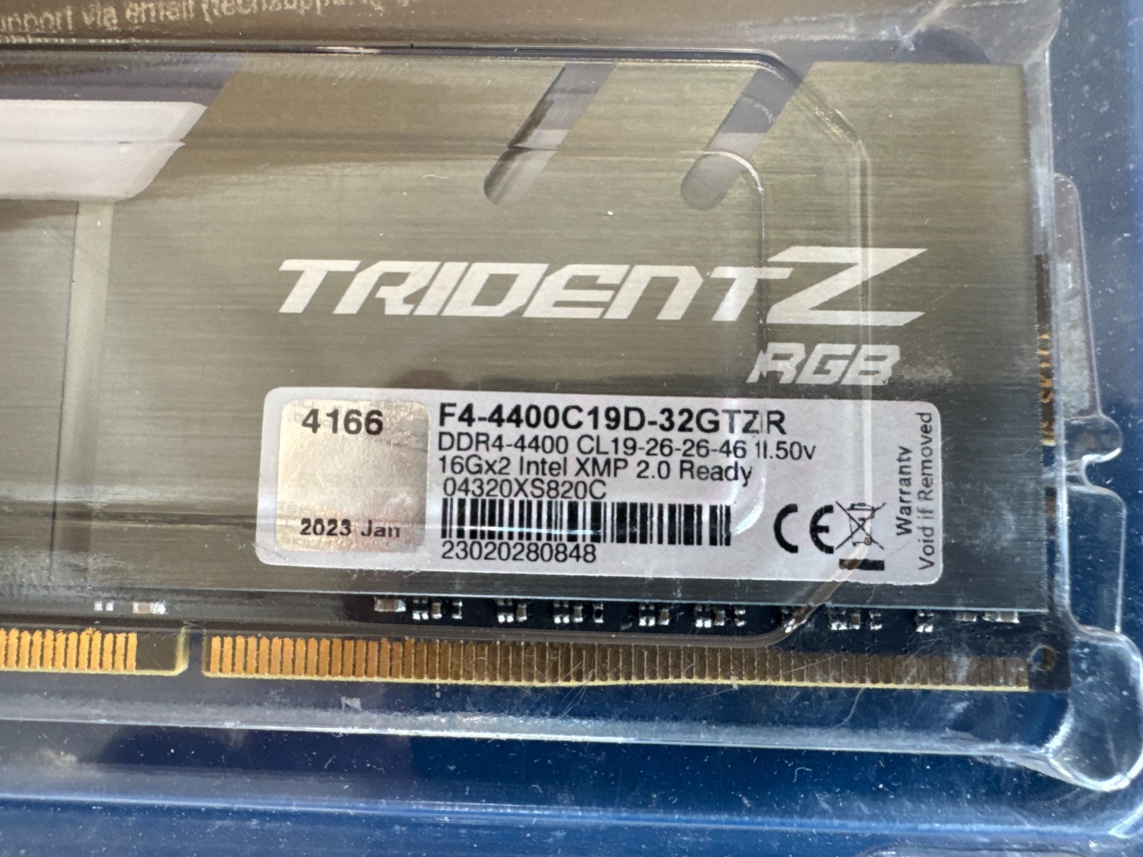 G.Skill Trident Z RGB 16 GB (1 x 16 GB) DDR4 4400 MHz F4-4400C19D memory RAM - Image 2