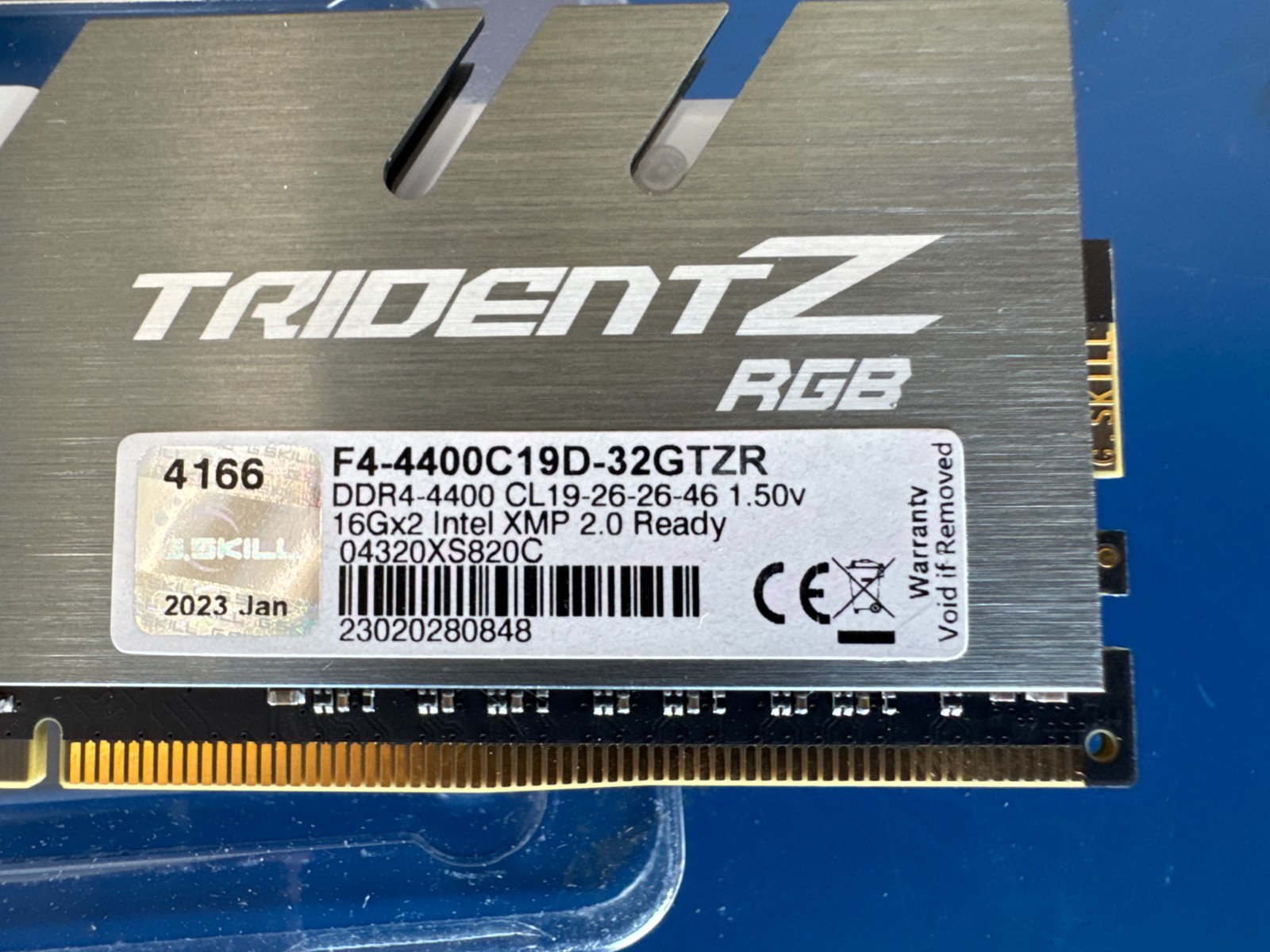 G.Skill Trident Z RGB 16 GB (1 x 16 GB) DDR4 4400 MHz F4-4400C19D memory RAM - Image 4