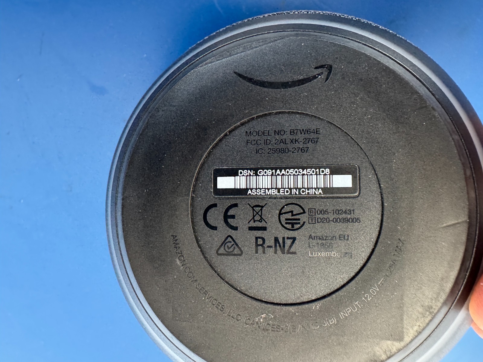 Amazon Echo Dot (4th Gen) B7W64E Smart Speaker Charcoal With Cord Tested - Image 5