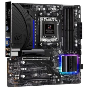 ASRock B650M PG RIPTIDE WIFI AM5 Micro-ATX Motherboard, DDR5, 2x PCIe 4.0