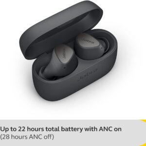 Jabra Elite 4 Dark Grey Noise Cancelling Wireless Headphones in-Ear Earbuds