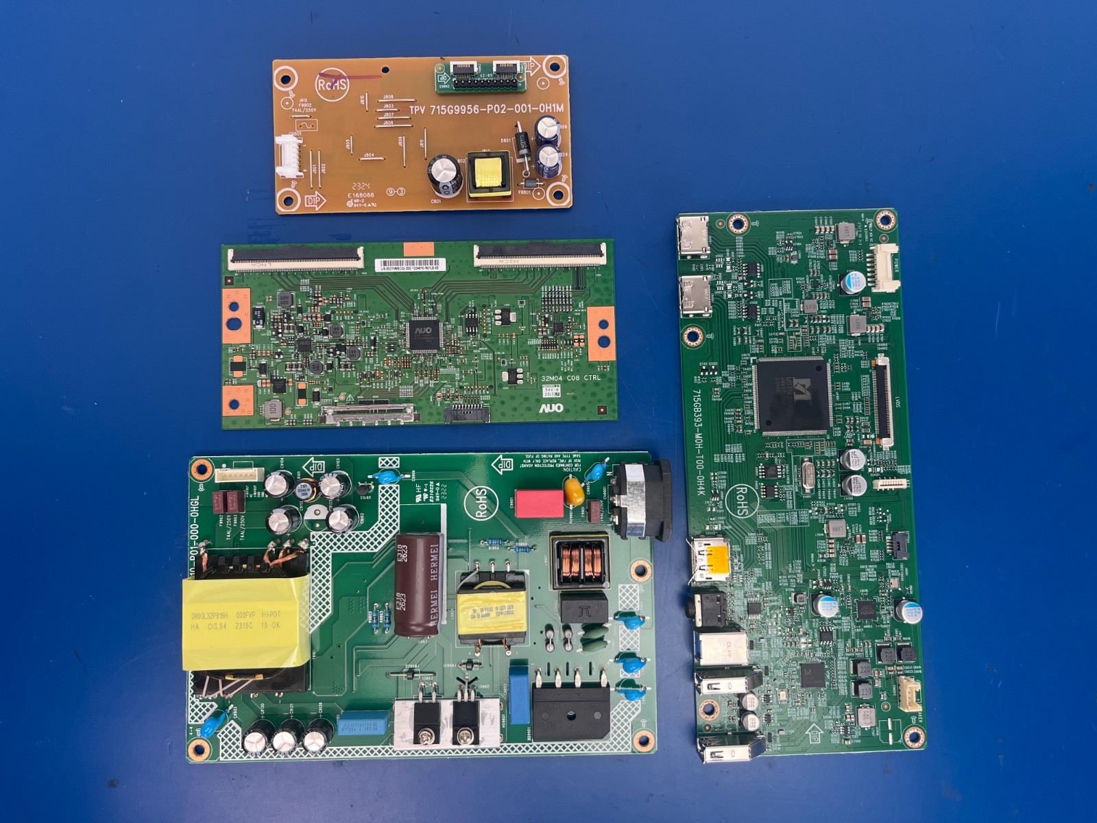 DELL S3221QS S3221QSc MONITOR MAIN BOARD + PSU POWER SUPPLY + T-CON + BOARD