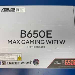 ASUS B650E MAX GAMING WIFI W - AMD B650 AM5 ATX Motherboard, White PCB, DDR5, PC