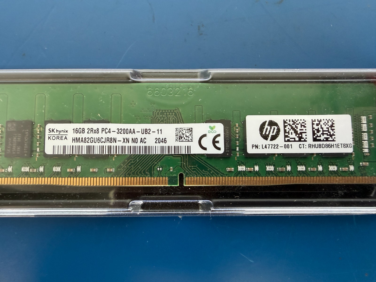 HMA82GU6CJR8N-XN Hynix 16GB PC4-25600 DDR4-3200MHz non-ECC Unbuffered CL19 288-P - Image 2