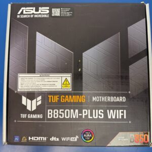 ASUS TUF GAMING B850M-PLUS WIFI AMD AM5 B850 mATX motherboard, 14+2+1 80A DrMOS