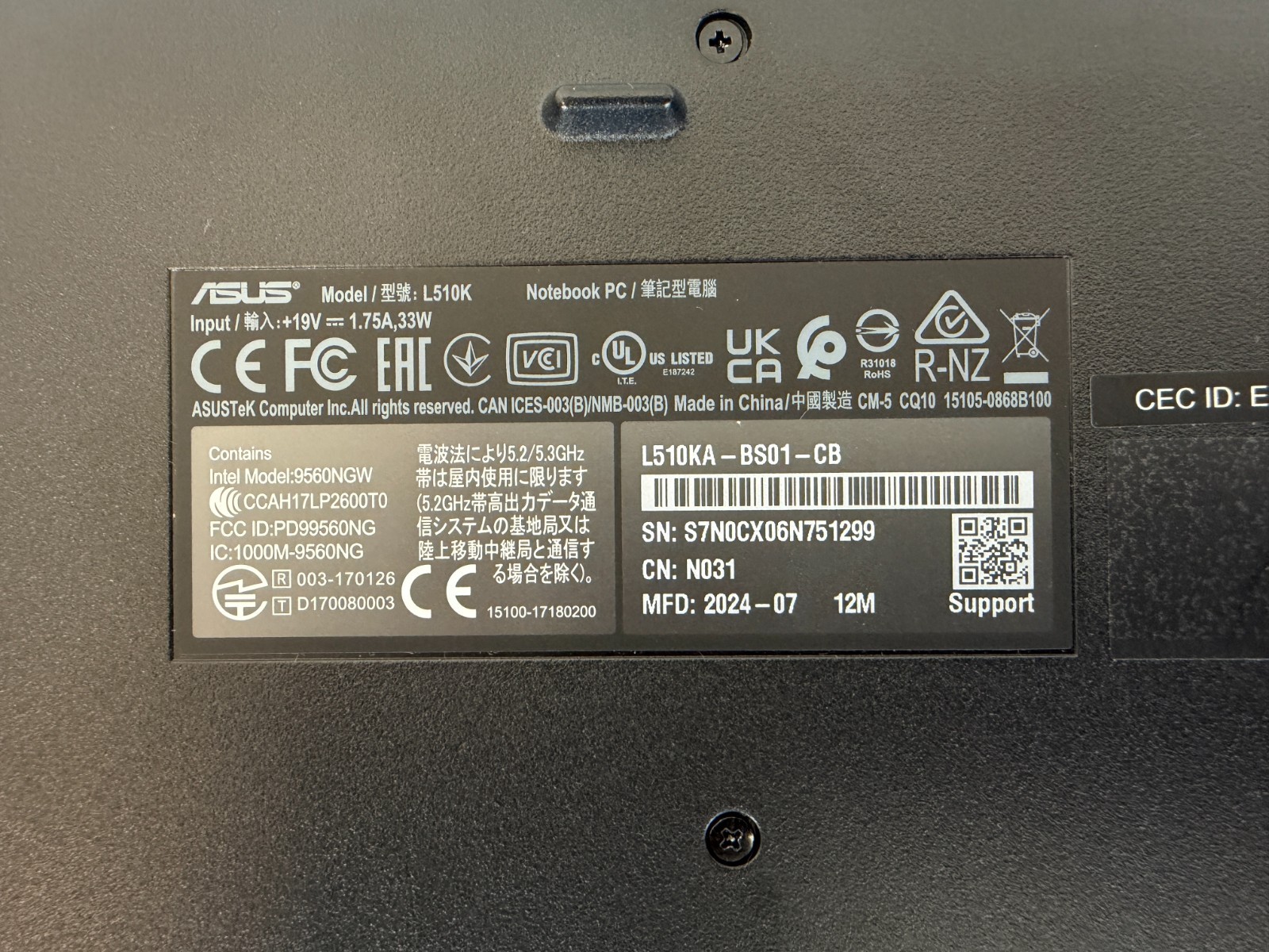 ASUS Vivobook Go 15 L510KA-BS01-CB Intel® Celeron® N N4500 Laptop 15.6" - Image 10