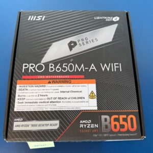 MSI PRO B650M-A WIFI AM5 AMD B650 SATA 6Gb/s DDR5 Micro ATX Motherboard