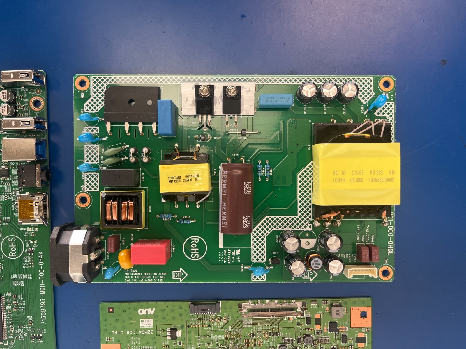 DELL S3221QS S3221QSc MONITOR MAIN BOARD + PSU POWER SUPPLY + T-CON + BOARD - Image 4