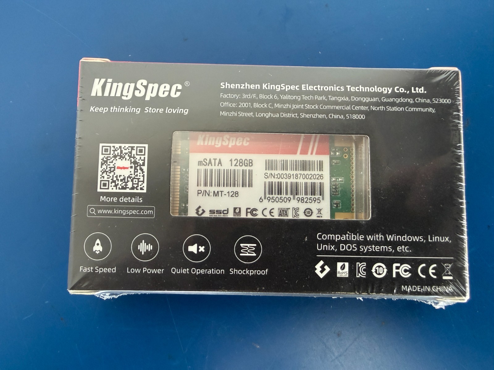 KingSpec MT-128 mSATA SSD Internal Solid State Drive 128GB - Image 3