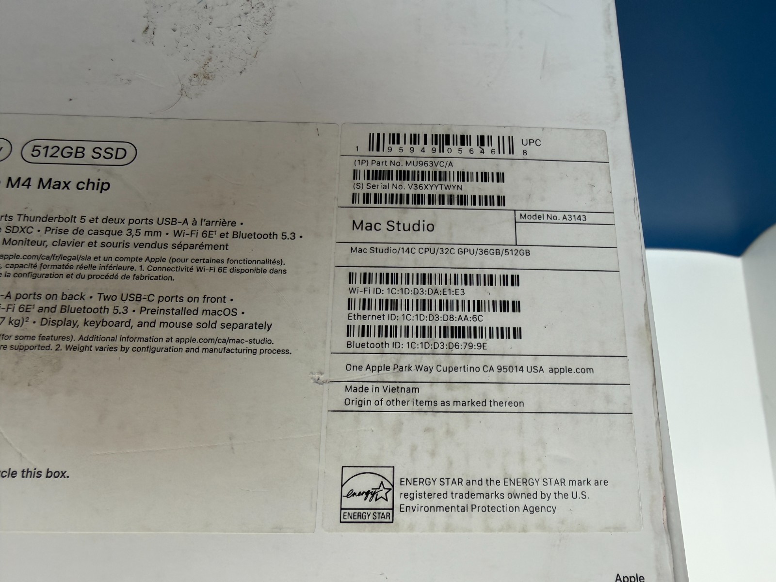 Mac Studio M4 Max 14C/32C 36GB / 512GB SSD - Image 3