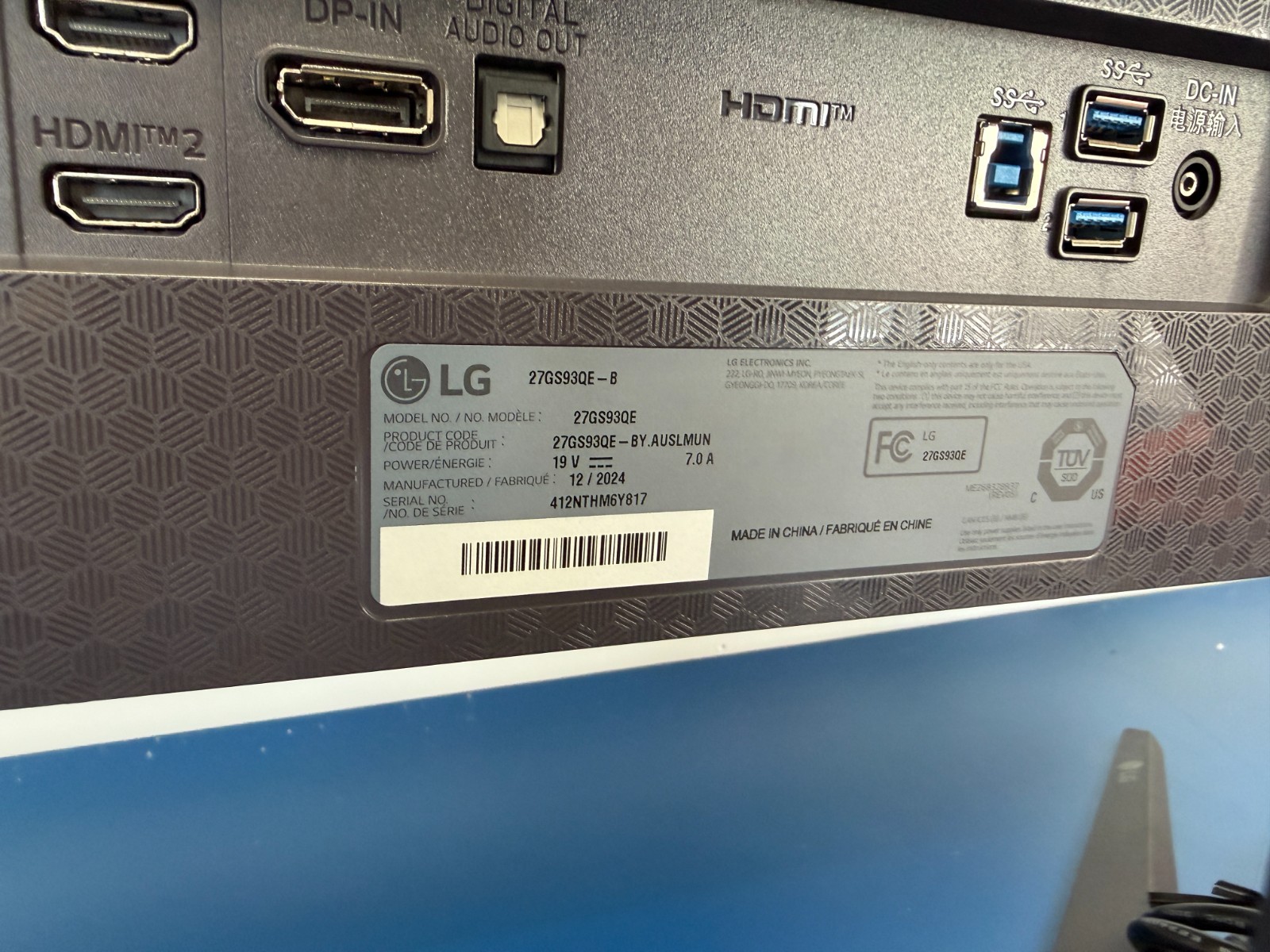 LG 27GS93QE 27-inch Ultragear OLED Gaming Monitor QHD 1440p 240Hz 0.03ms - Image 8