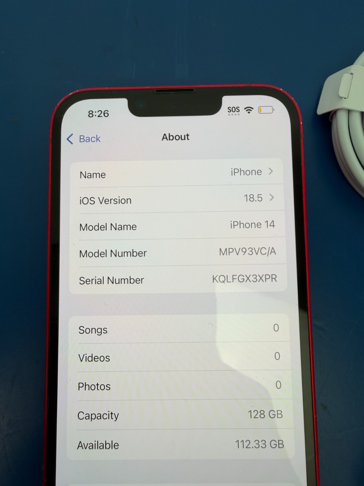 Apple iPhone 14 128gb - MPV93VC/A - Red - Unlocked - Image 12