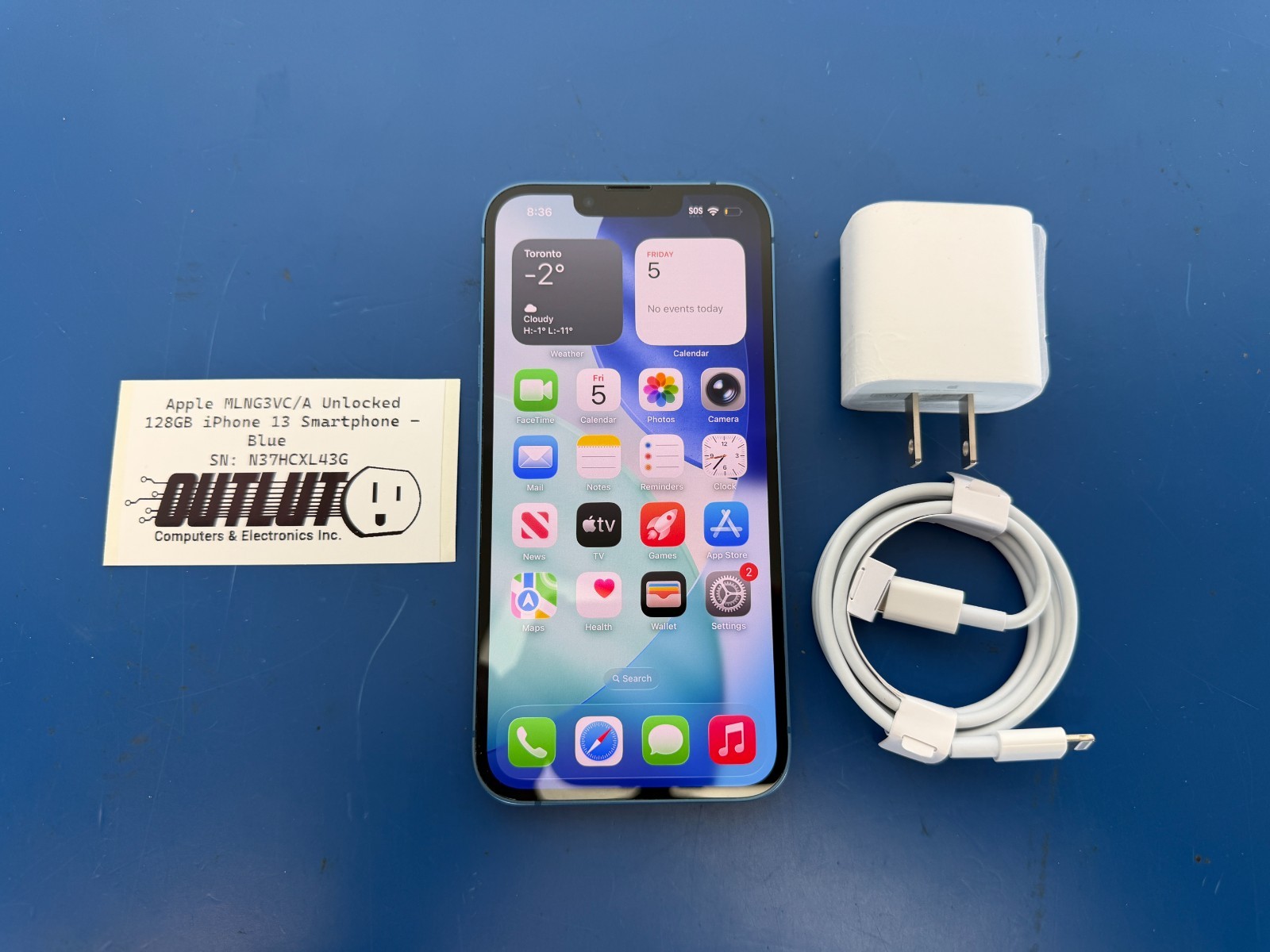 Unlocked Apple iPhone 13 128GB Blue MLNG3VC/A