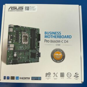 ASUS Pro B660M-C D4-CSM, LGA 1700 microATX Intel Motherboard