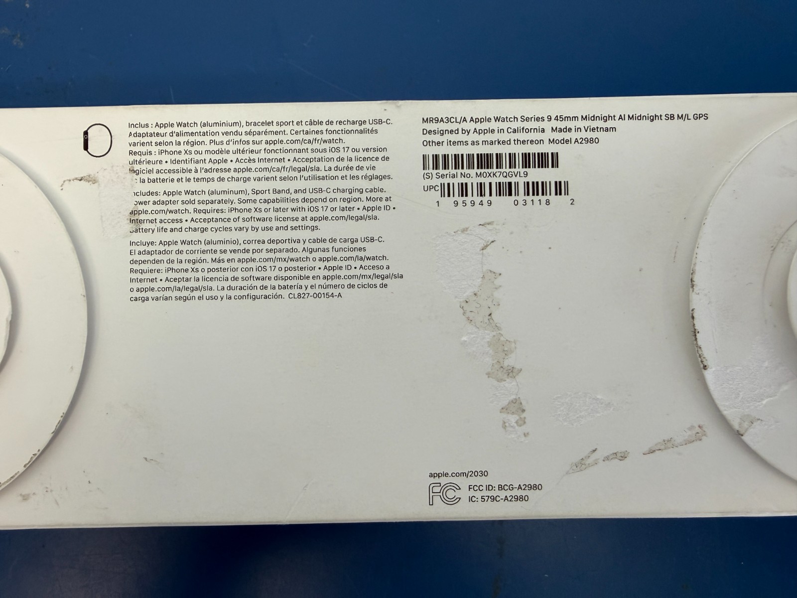Apple Watch Series 9 MR9A3CL/A 45mm Midnight M/L - Image 3