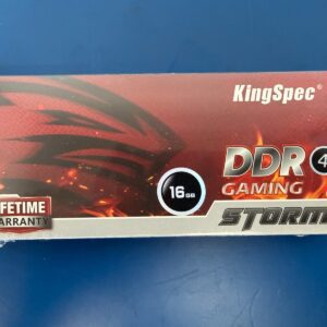 KingSpec 1x 16GB DDR4 Black 3200mhz 1.35v Memory RAM DIMM KS3200D4M13516G
